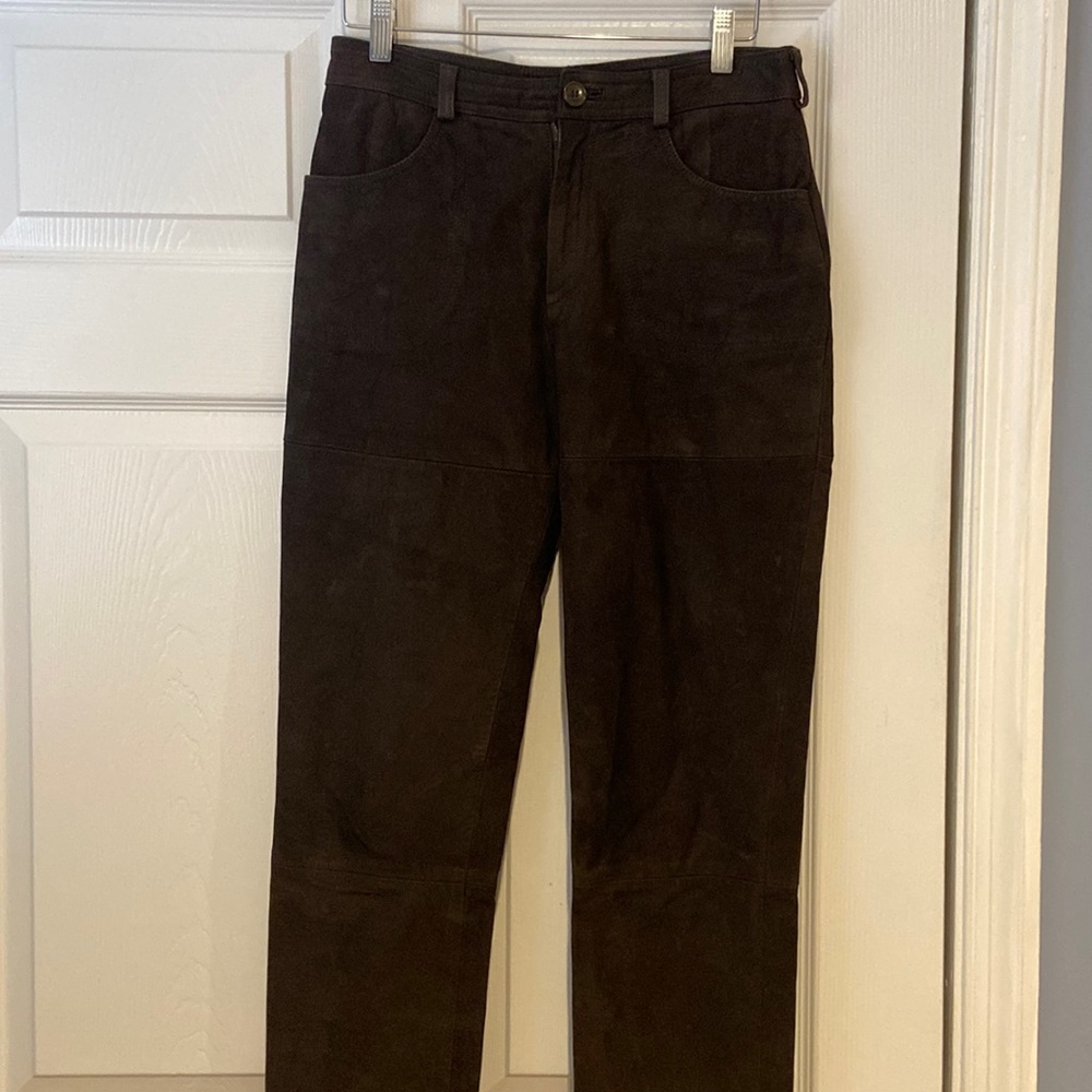 Vintage Betsey Johnson suede leather pants